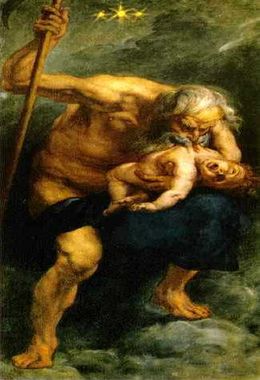 ▲ 그림 2. 루벤스 작 : ‘아들을 먹어 치우는 사투르누스’, 마드리드, 프라도미술관