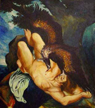 ▲ 그림 4. 루벤스 작: ‘쇠사슬에 묶여 있는 프로테우스’(1610-11), 펜실베이아, 필라델피아 미술관