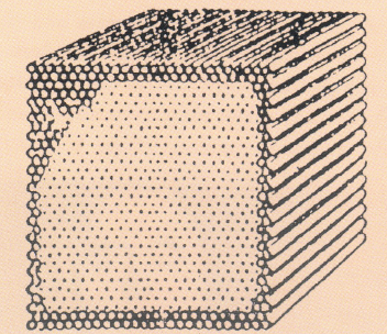 그림 1. 투광을 위한 특허 섬유 내부