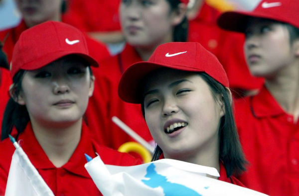 북한 응원단 (사진제공: 인천아시아육상선수권대회)