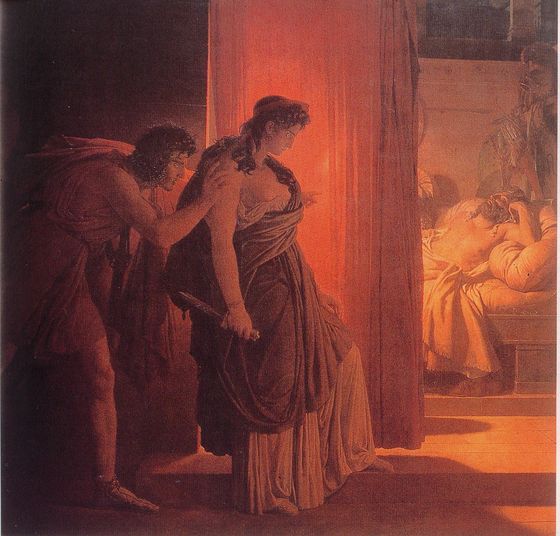 ▲ 게란 작 : ‘아가멤논의 살해(1817)’ 파리, 루브르 박물관