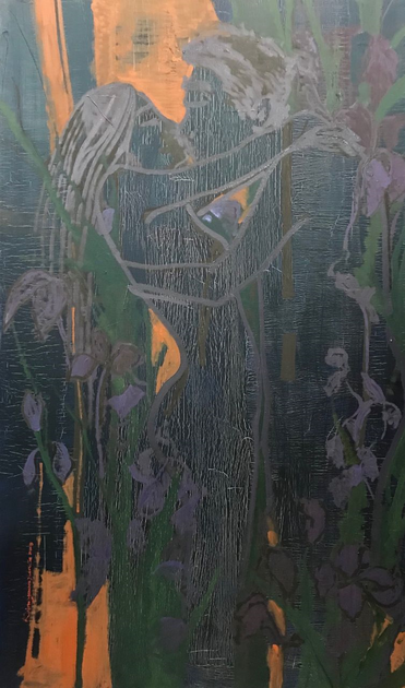 ▲  키스, 97x162cm, oil on canvas(2019)