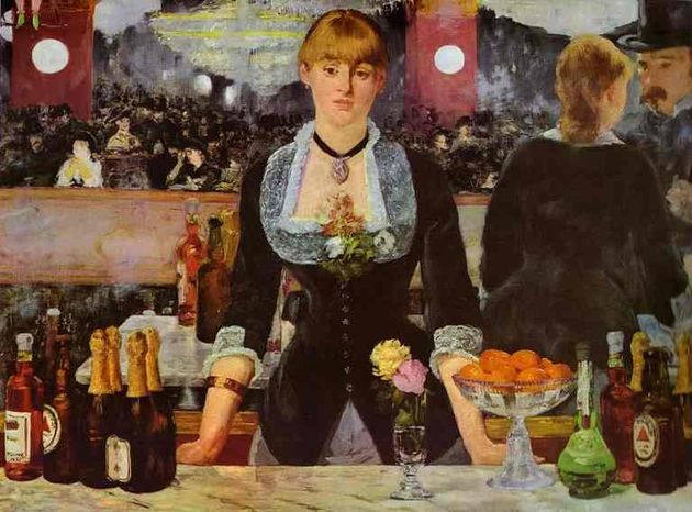 마네 작: ‘폴리 베르제르 바’(1881-82) 런던, 커톨드 미술관
