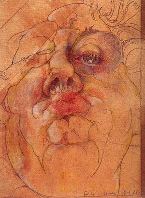 (그림 4) 얀센 작: ‘자화상’(죄업망상) 1885, 올덴블그, 호르스트 얀센 미술관