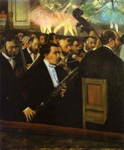 드가 작: ‘오페라 하우스의 오케스트라’ (1870) 파리, 오르세 미술관