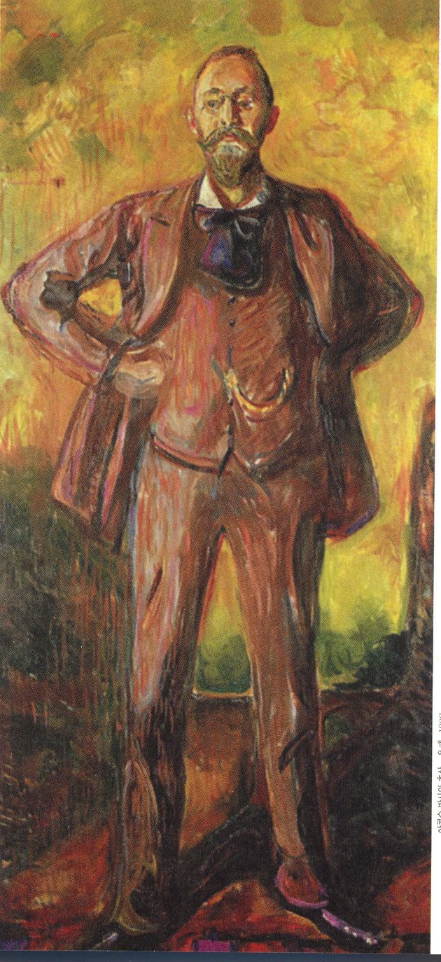 뭉크 작: ‘야콥슨 박사의 초상’(1908) 오슬러, 뭉크 미술관