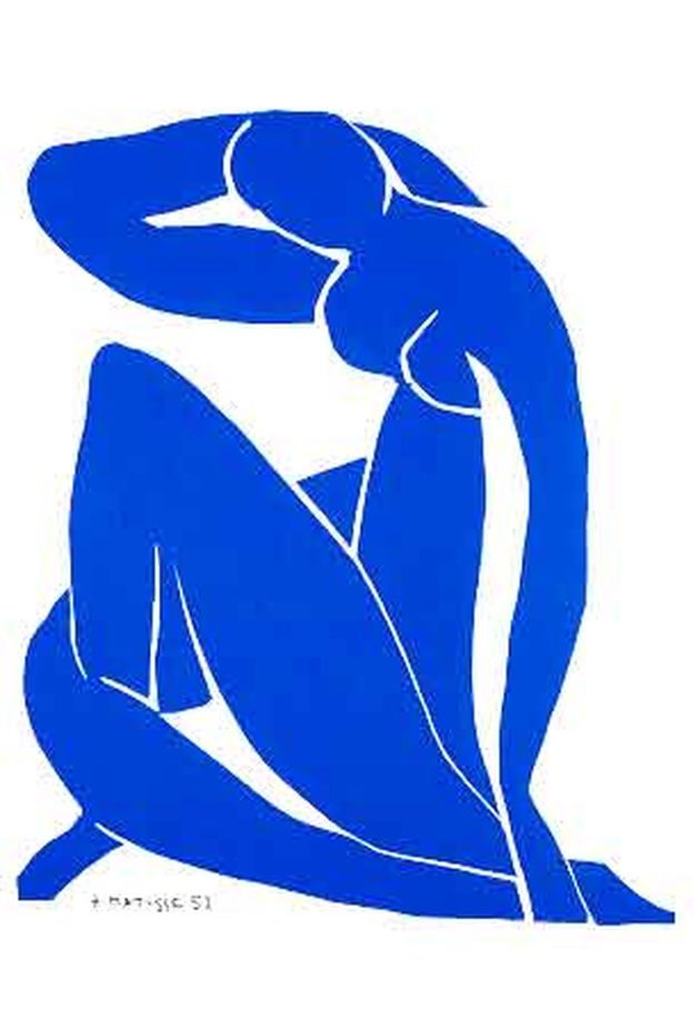 마티스 작 ‘푸른 누드 II' 니스, (1952) 마티스 미술관