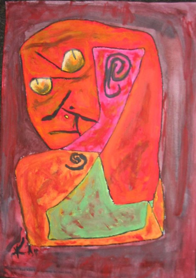 클레 작: ‘참아라’(1940) 베른, 베른 미술관 - 화가 폴 클레 (Paul Kle)