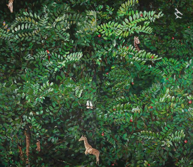 숲, 193.9 x 130.3, acrylic on canvas