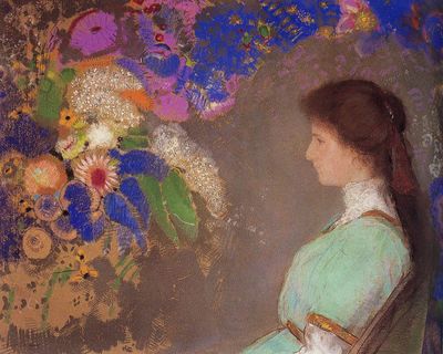 르동 작: ‘바이오레트 하이만의 초상’ (1910) 클리블랜드 미술관