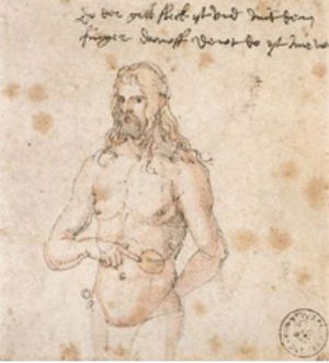 ‘아픈 남자; 비종(脾腫)’ (1512) 브레멘, 공예박물관