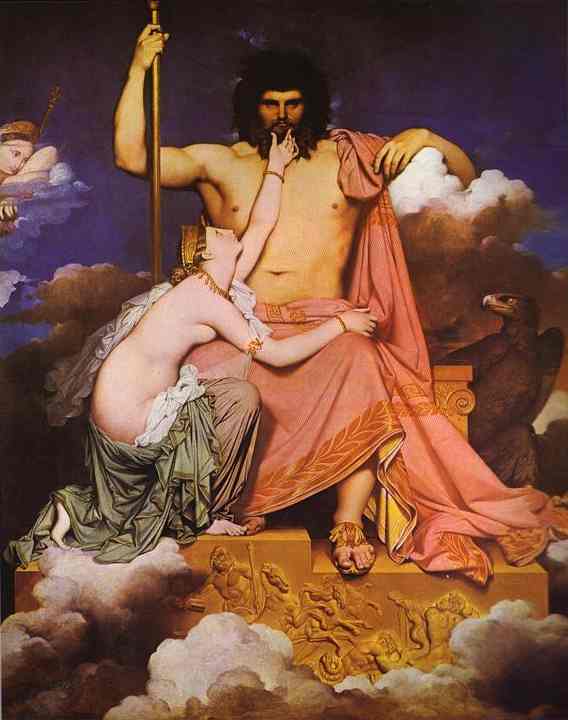 앙그르 작: ‘유피테르와 테티스’(1811), 액상 프로반스, 구라네 미술 관