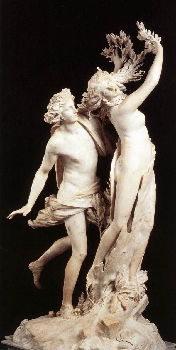 베르니니의 조각:‘아폴론과 다프네’(1622-25), 로마, 보르게제 미술관