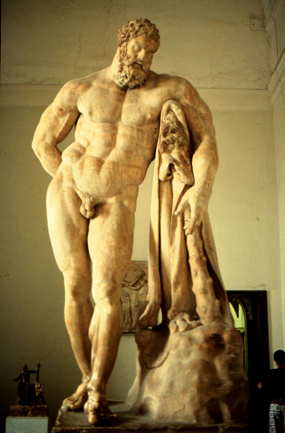 리시포스 작: ‘파르네제의 헤라클레스’(4세기경), 나폴리, 국립 미술관