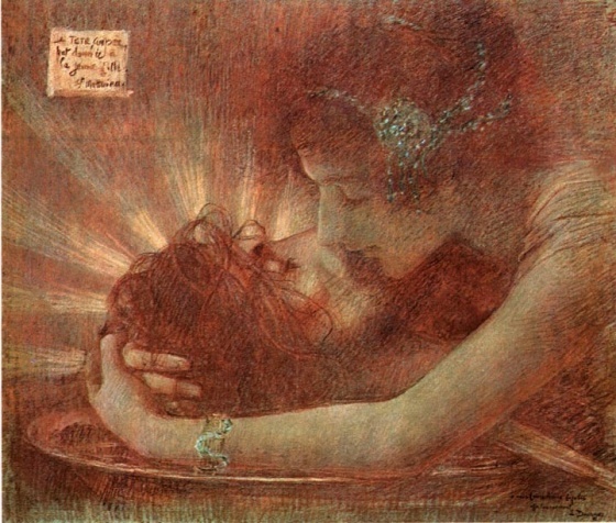 레비-뒤르메, <세례요한의 잘린 머리에 키스하는 살로메>, 1896, 개인 소장, 독일