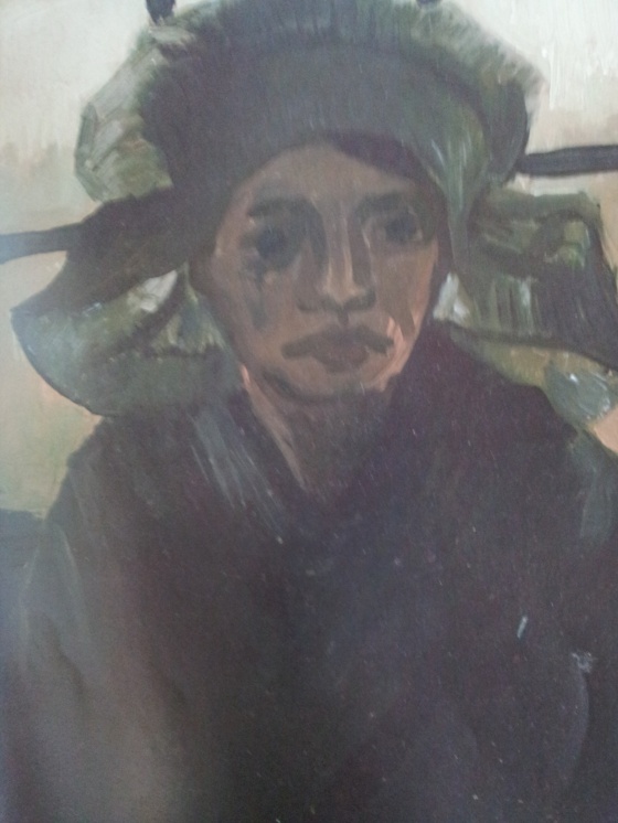 ▲ 여인의 초상(1885년) 인본주의의 색채를 띤 도시 노동자와 농민의 삶을 그린 어두운 색채를 선호했다.